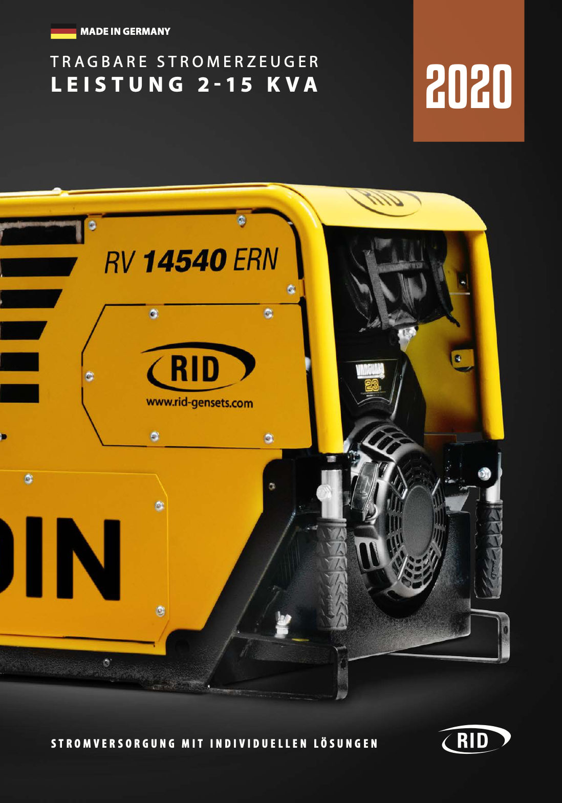Portable generating sets 2-15 KVA
